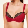 Clairabelle Red Black Push Up Bras