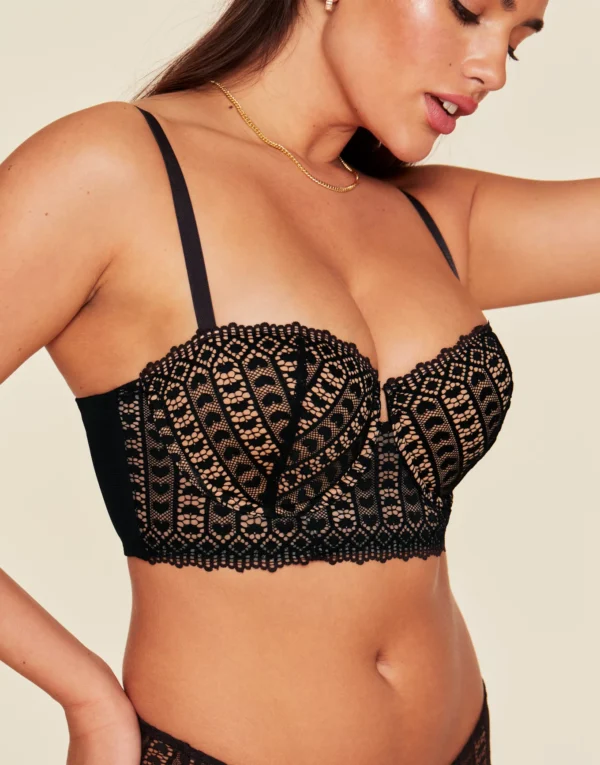 Nymphadora Contour Black Underwire Bra