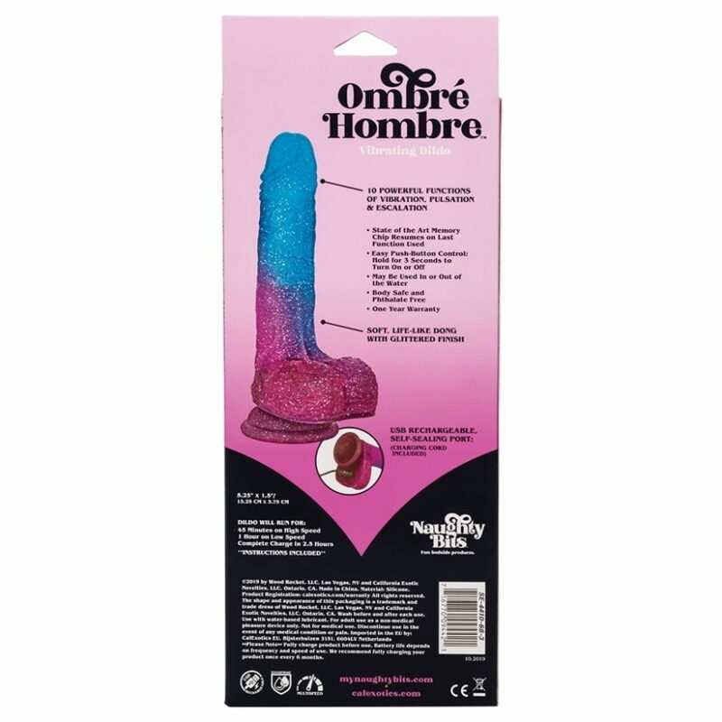 Ombré Hombre Vibrating Dildo