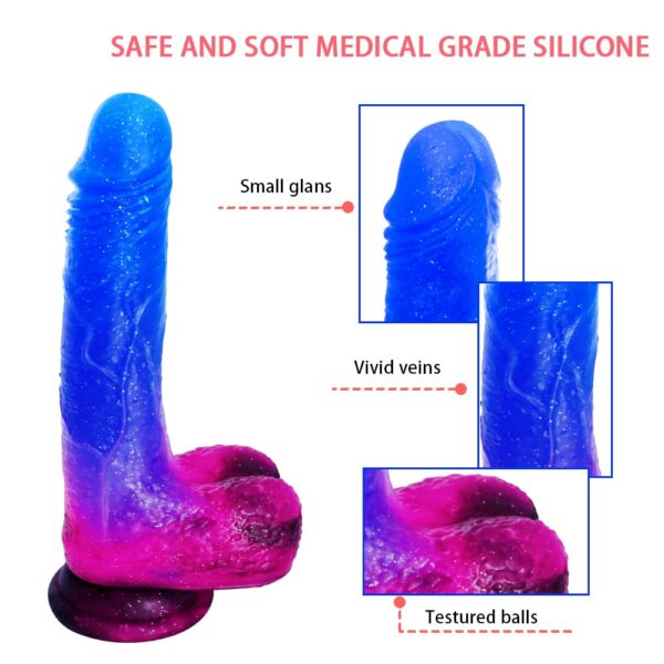 Ombré Hombre Vibrating Dildo