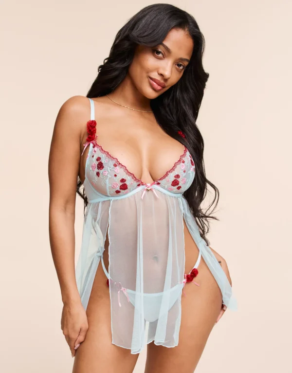 Rosamund Unlined Babydoll Nighty for Women