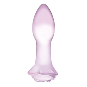 Rosebud Glass Butt Plug