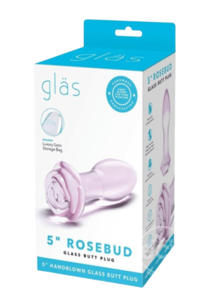 Rosebud Glass Butt Plug