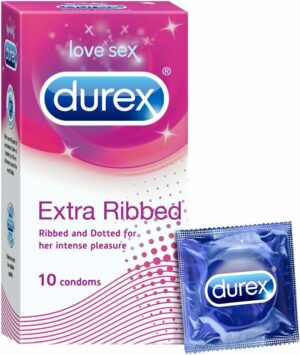 Durex Extra Ribbed Condoms for Men