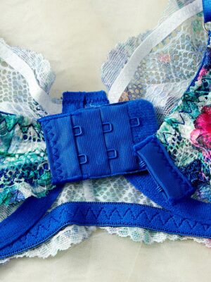 Women's Sexy Underwear Colorful Floral Ultra-Thin Printed Bra Set