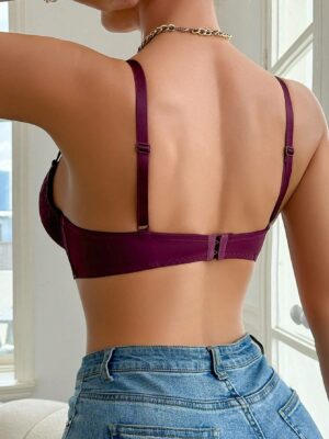 DesireSculpt Women's Floral Lace Fashion Underwire Bra