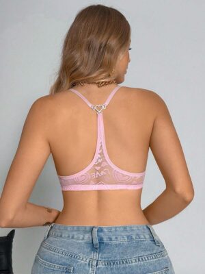 SuitURBody Front Closure Women's Bra With Heart Pattern