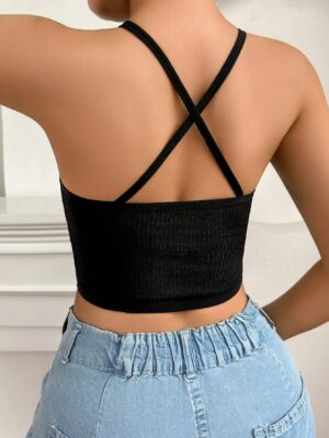 Sexy Sheer Contrast Mesh Wire Free Bra For Women