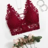 Guipure Lace Longline Bralette Lingerie