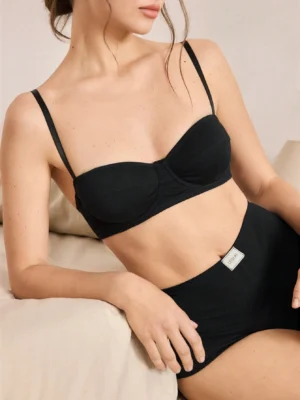 Ocili Women's Simple Solid Color Comfortable Bra