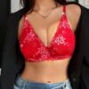 Women's Embroidered Lace Charming Underwire Comfortable Sexy Bra