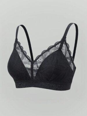 Soft Cup Wire Free Lace Bra Lace Push Up Bra
