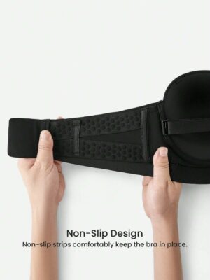 Dream Curve Support+ Seamless Push-Up Black Bra