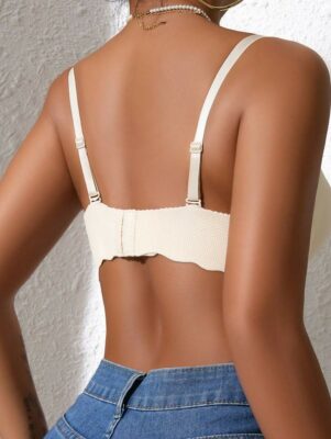 Beige Small Chest Push UP Bras