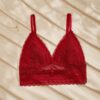 Women's Elegant Sexy Solid Color Lace Lingerie Bra