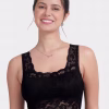 Black Beauty Lace Cami Bra With Lace Shoulder Strap