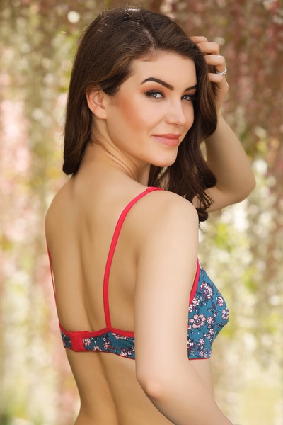 Cotton Non-Padded Non-Wired Floral Print Bra