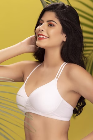 Cotton Padded Non-Wired Racerback T-Shirt Bra
