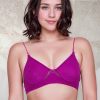 Cotton Rich Non-Padded Non-Wired Multiway T-Shirt Bra In Purple