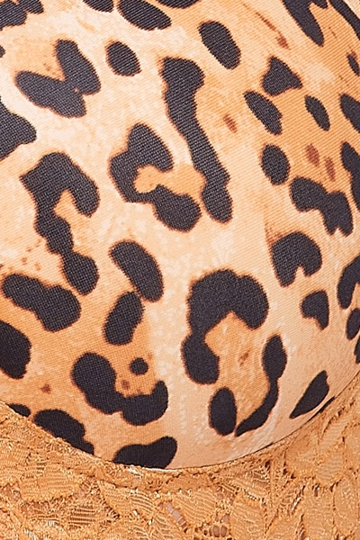 Full Cup Animal Print Multiway T-shirt Bra in Nude Colour - Lace