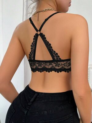 Girl Black Lace Underwire Bra
