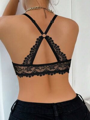 Girl Black Lace Underwire Bra