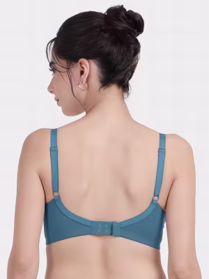 Mallard Blue Basic Padded Non Wired Bra