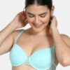Medium Coverage Underwired Lightly Padded Cotton T-shirt Bra