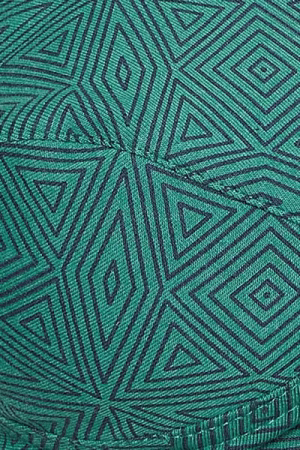 Non-Padded Non-Wired Full Cup Printed Everyday Bra in Teal Green