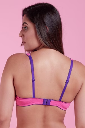 Non-Padded Non-Wired T-shirt Bra In Pink - Cotton Rich