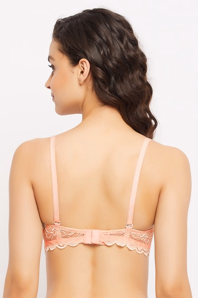 Non-Wired Full Cup Fruit Print Multiway T-shirt Bra in Baby Pink