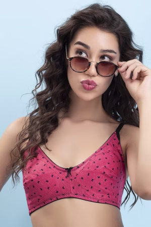 Non-Wired Printed Everyday Bra - Cotton