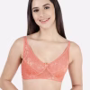 Peach Parfait Non Padded Wirefree Lace Bra