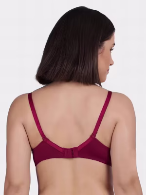 Red Fully Lace Decorative Push Up Bra