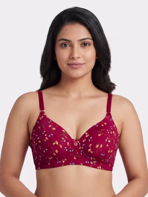 Scooter Red Striking Prints Double Padded Bra