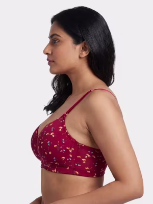 Scooter Red Striking Prints Double Padded Bra