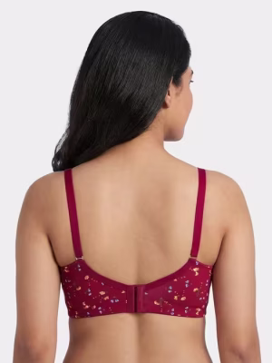 Scooter Red Striking Prints Double Padded Bra