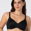 Chic Contour Non-Padded Wired Minimizer Bra - Black