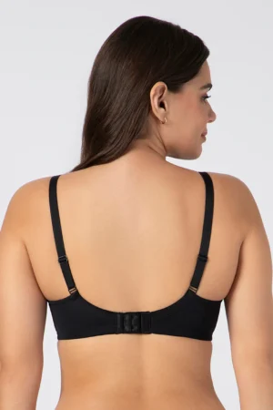 Chic Contour Non-Padded Wired Minimizer Bra - Black