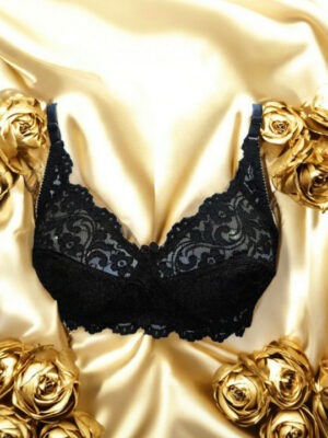 Full Coverage Black Bra