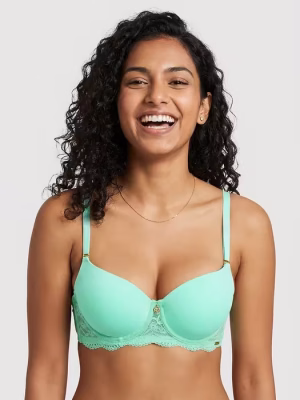 Green Blue Padded Wired Ultimate Push Up Bra