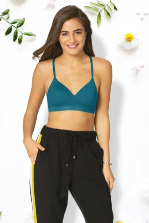 Padded Non-Wired Chic Lounging Slip-on Racerback Bralette
