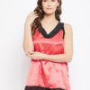 Red & Black Satin Bridal Baby Doll