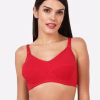 Red Clip-On Full Coverage Nursing Bra