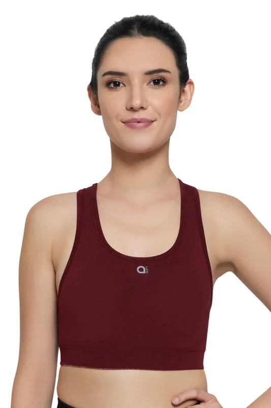 Reversible Low Impact Sports Bra - Maroon