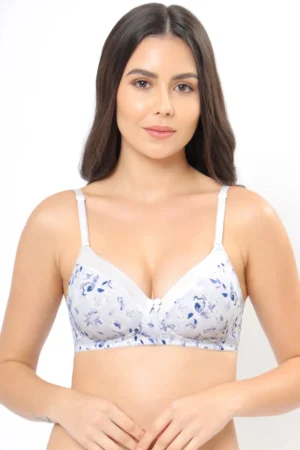Satin Edge Padded Non-wired T-shirt Bra