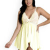 Women Net Baby Doll with Asymmetric Nightwear