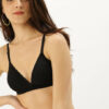 Black Solid Non-Wired Lightly Padded T-shirt Bra