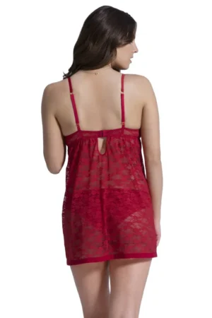 Eternal Romance Lace Babydoll - Red