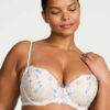 Floral Embroidered Medium Coverage Underwired Bra